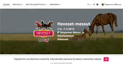 Desktop Screenshot of hevosmessut.fi