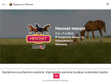 Tablet Screenshot of hevosmessut.fi